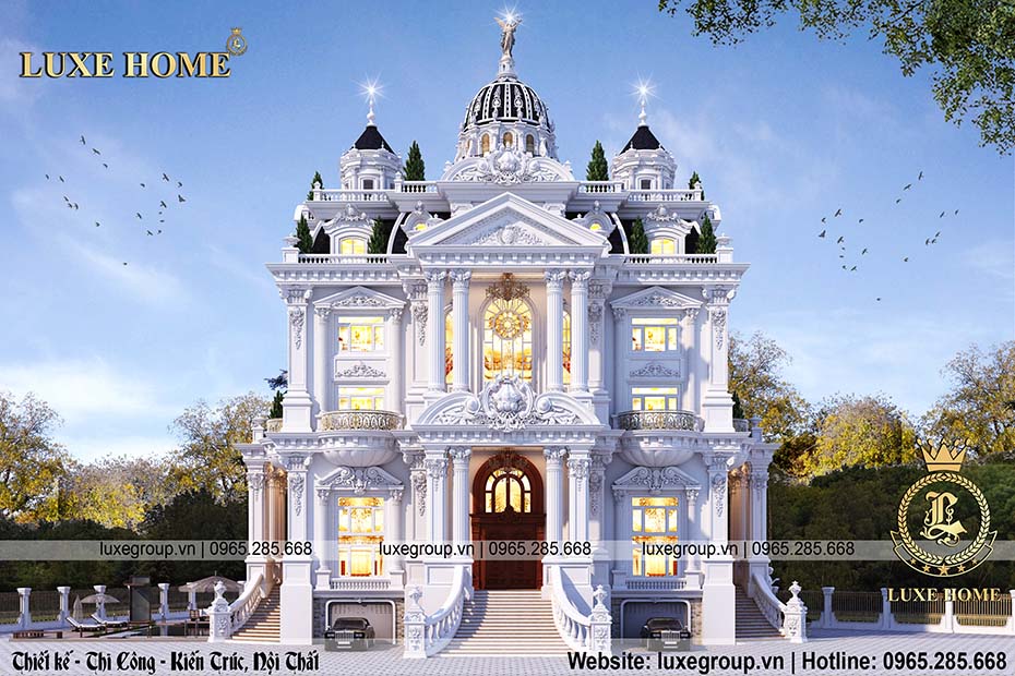Thiết kế mẫu lâu đài cổ điển phong cách Pháp tại Buôn Ma Thuật ấn tượng