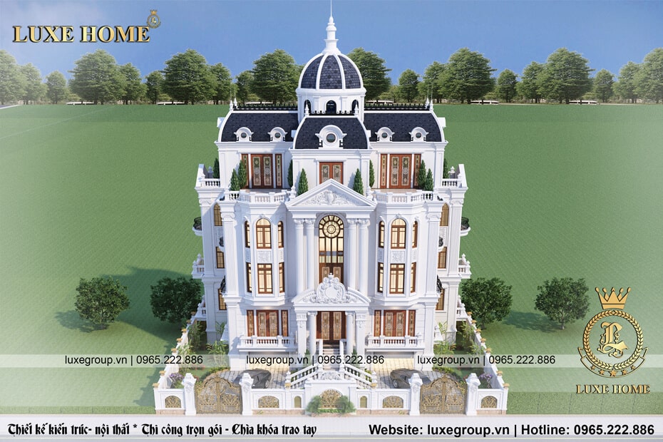 Mẫu thiết kế lâu đài tân cổ điển đẹp xa hoa tại Bình Phước