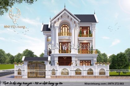 Biệt Thự Pháp Tân Cổ Điển 3 Tầng Tại Nam Định – Mã số: BT 3116