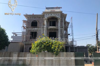 Thi công mẫu biệt thự 3 tầng pháp Anh Sơn Bắc Ninh – TC 3249