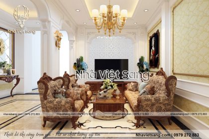 Phong cách thiết kế nội thất tân cổ điển đẹp sang trọng – NT 0150